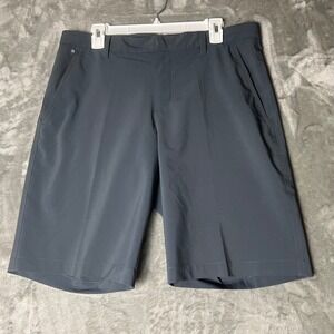 J Lindeberg Mens Regular Fit Stretch Golf Shorts Dark Gray Size 33